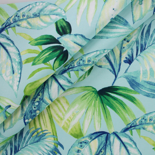 Richloom Solarium SENECA AQUA - Outdoor/Indoor Fabric