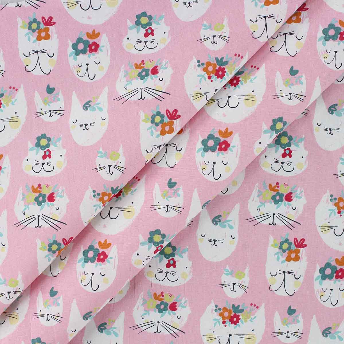 Richloom KITTIE ROSE - Novelty Cotton Canvas Fabric