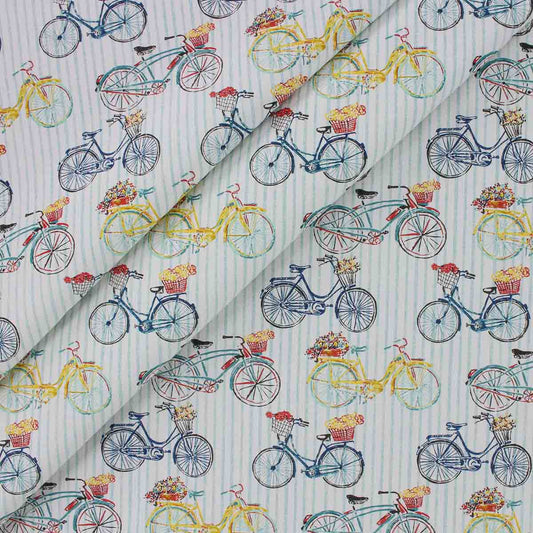 Richloom WHEELS SUMMER - Cotton Canvas Fabric